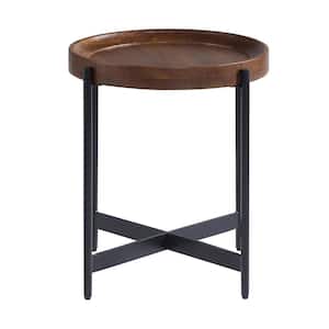 Brookline 20 in. Chestnut Round Wood End Table