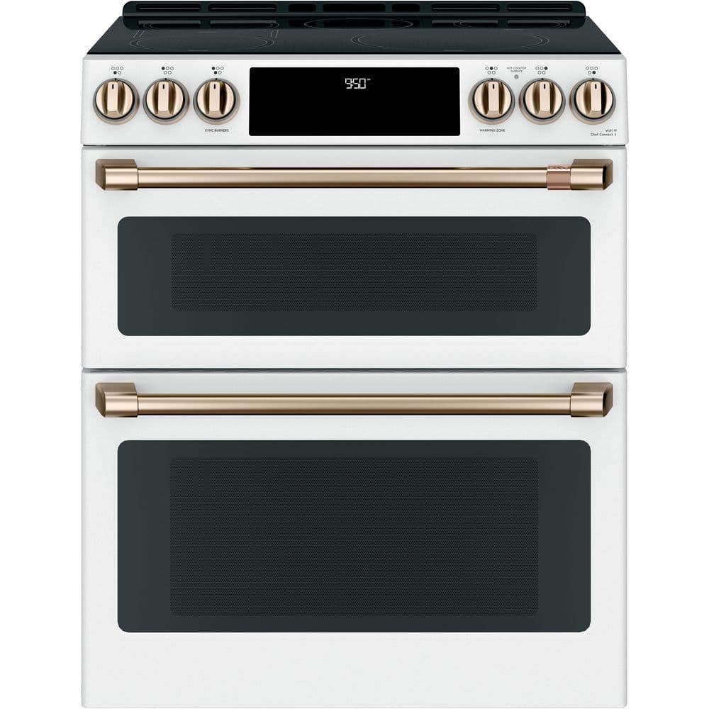 30 in. 4 Burner Element Smart Slide-In Double Oven Induction Range with Convection in Matte White, Fingerprint Resistant price history on PriceWatchPro