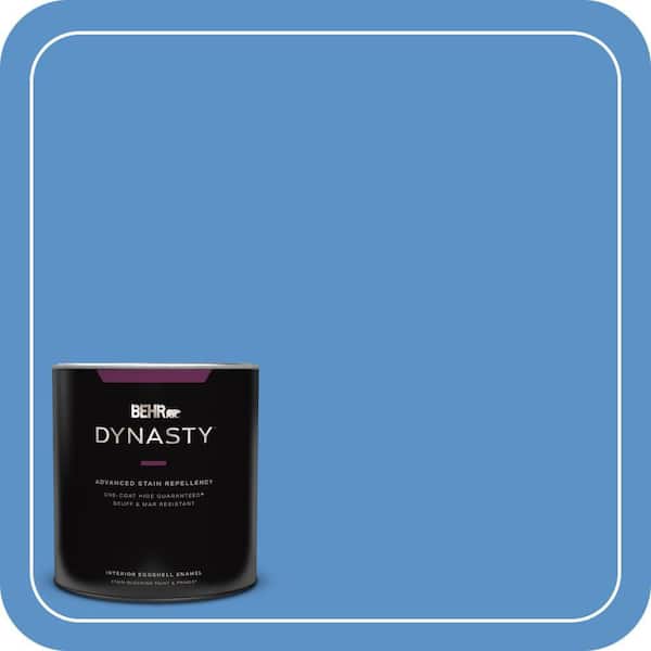 BEHR DYNASTY 1 qt. #MQ4-26 Come Sail Away One-Coat Hide Eggshell Enamel Interior Stain-Blocking Paint and Primer