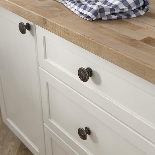Oversized Harmon 1-3/4 in. (45 mm) Classic Bronze With Copper Highlights Cabinet Knob