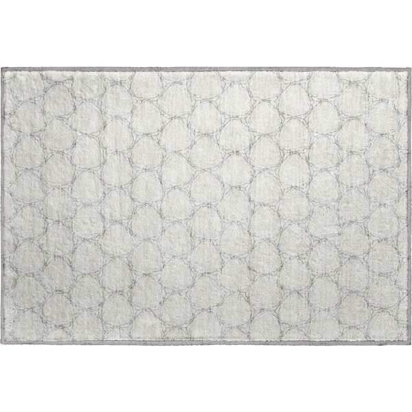 Addison Rugs Mayfield Premium Machine Washable Abstract AMF960 Ivory 1 ft. 8 in. x 2 ft. 6 in. Area Rug