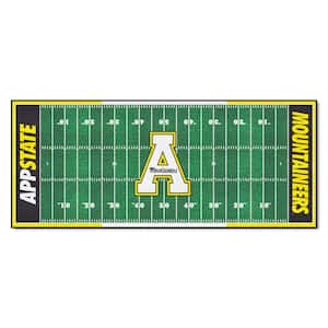 Appalachian State Mountaineers Green  2 ft. x 6 ft. Field Runner Rug