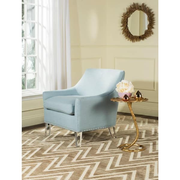 Safavieh Hollywood Glam Teal/Clear Cotton Club Arm Chair