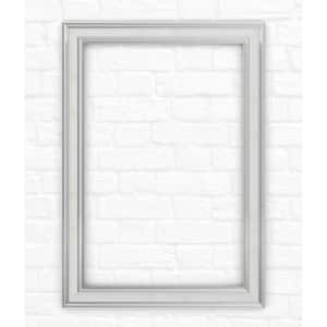 33 in. x 47 in. (L1) Rectangular Mirror Frame in Chrome and Linen