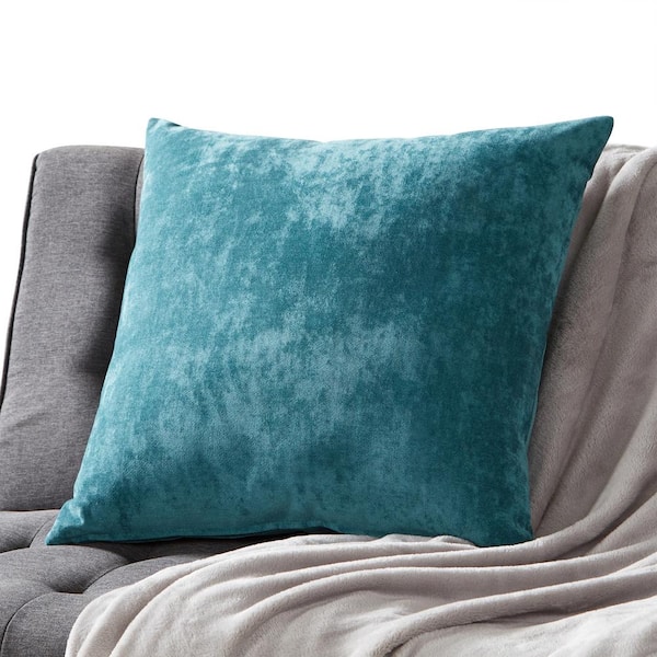 Velvet Solid Decorative Pillow Cover 2-Pack Set, Lush Decor