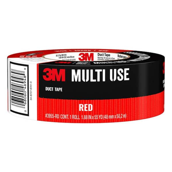 Red Masking Tape, 1W x 60 yds. Red Color