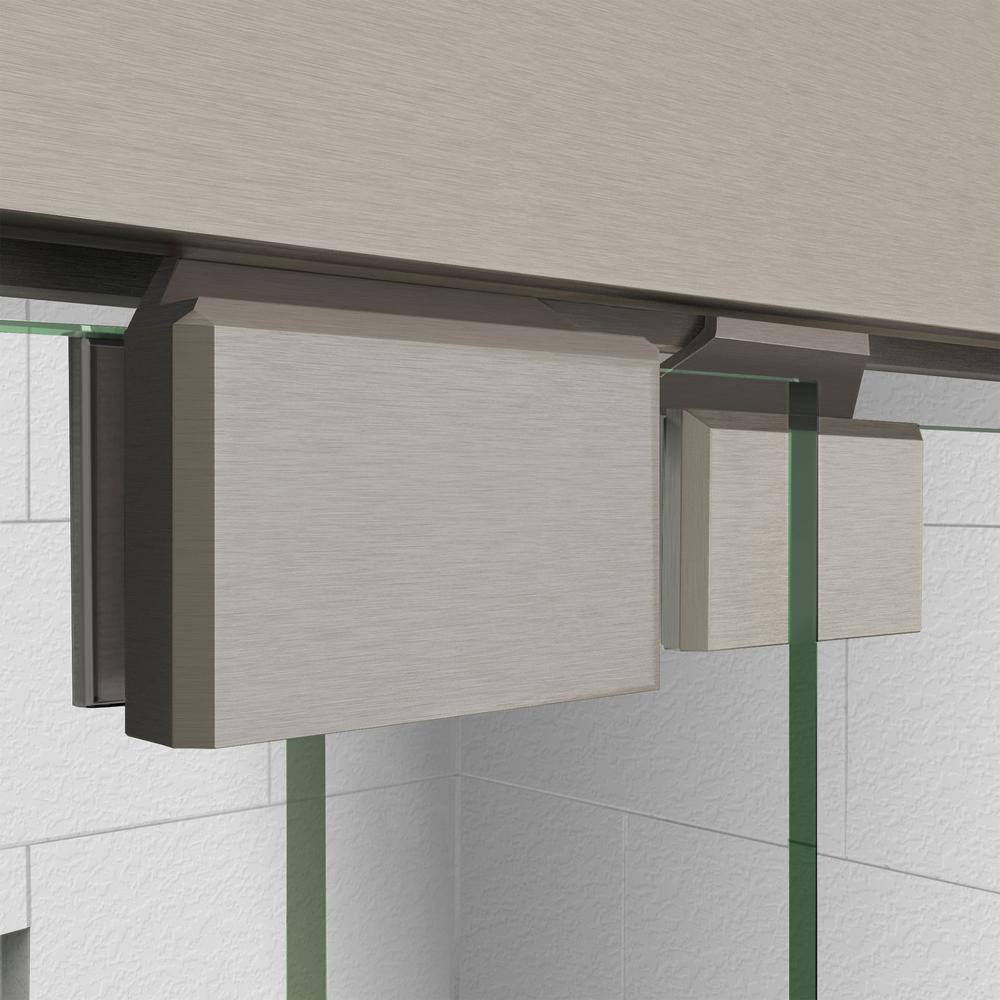 Encore 60" x 30" Clear Glass Semi-Frameless Sliding Shower Kit