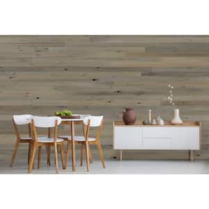 1/8 in. x 3 in. x 12-42 in. Peel and Stick Gray Wooden Decorative Wall Paneling (20 sq. ft./Box)
