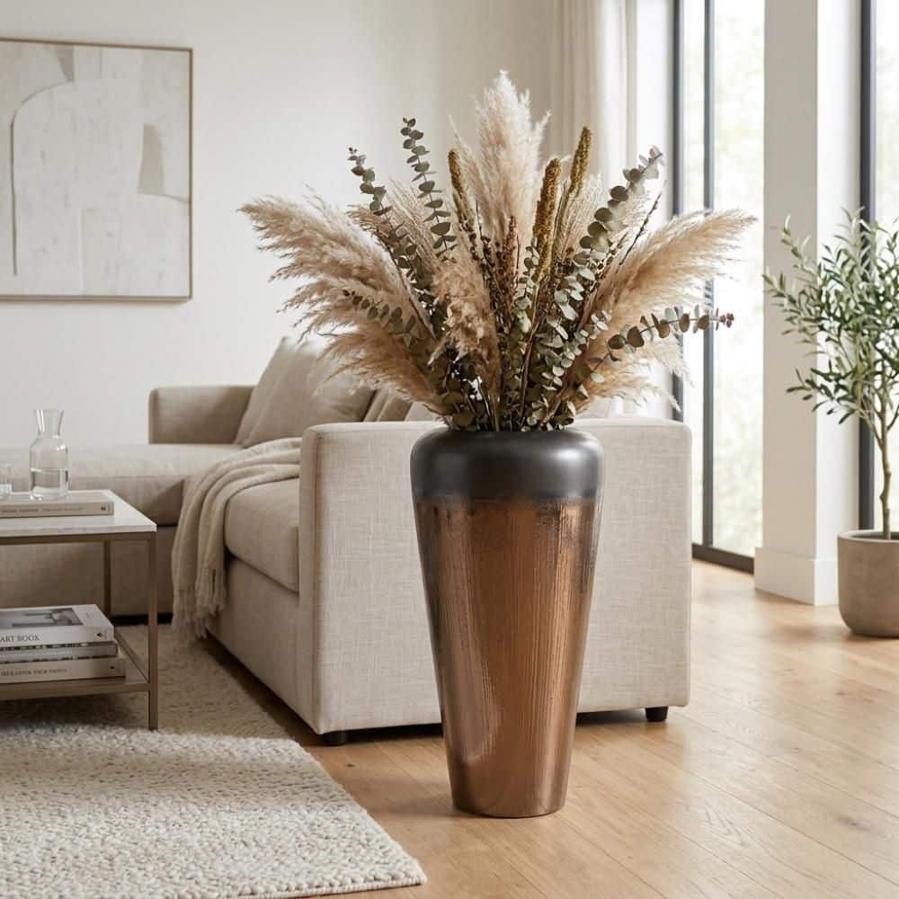 24 in. Bronze/Copper Ceramic Novelty Decorative Vase price history on PriceWatchPro