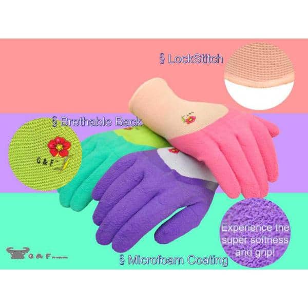 Digz long cuff womens gardening/yardwork gloves size medium 100% nylon NWT 
