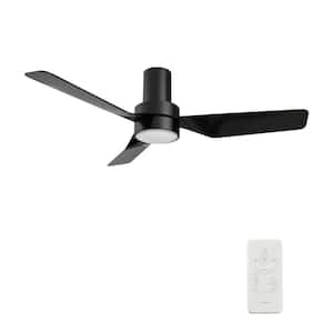 Marion 44 in. Color Changing Integrated LED Indoor Black 10-Speed DC Ceiling Fan with Light Kit and Remote Control