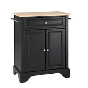 Lafayette Portable Kitchen Island with Wood Top
