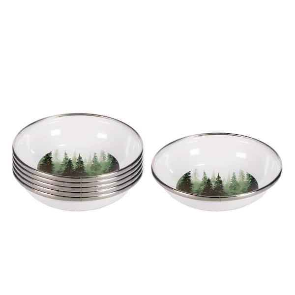 Golden Rabbit 4 oz Forest Glen Enamelware Tasting Dish (Set of 6)