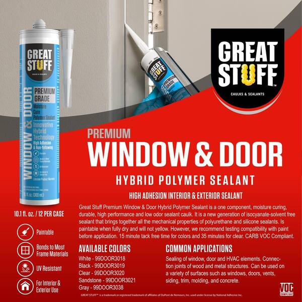 Great Stuff 99BATH3004 Kitchen and Bath Caulk, Clear, 10.1 fl-oz