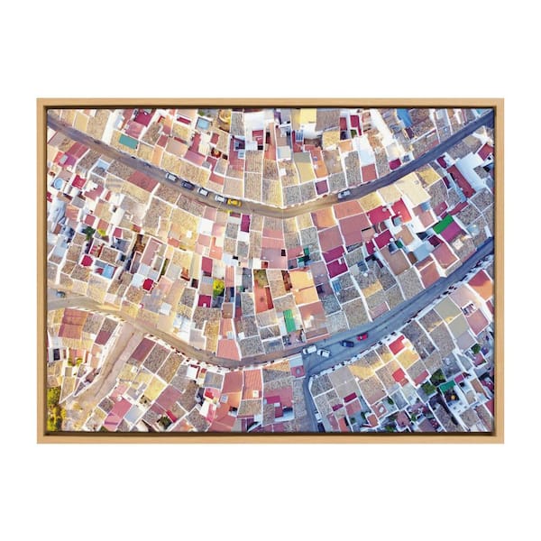 Kate and Laurel Sylvie "Spain 4" by Rachel Bolgov 33 in. x 23 in. Framed Canvas Wall Art