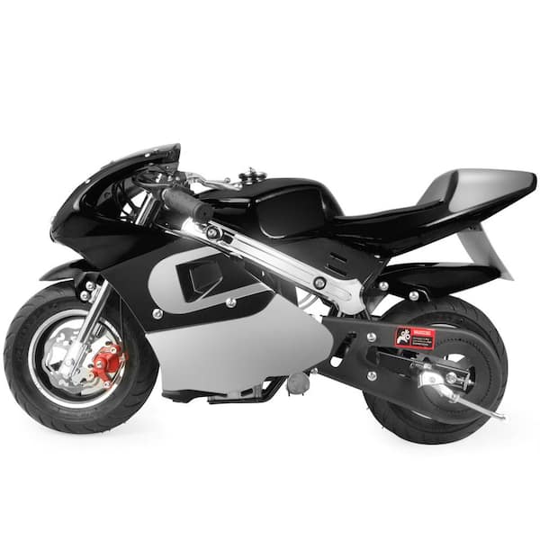 XtremepowerUS Mini Black Pocket Bike Kids Adult Gas Motorcycle 40cc 4-Stroke EPA Motor Engine
