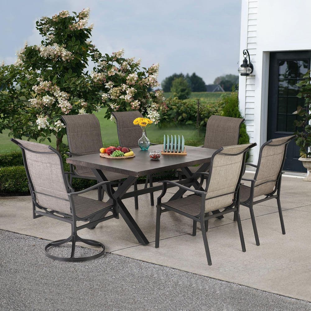 swivel rocker patio dining set