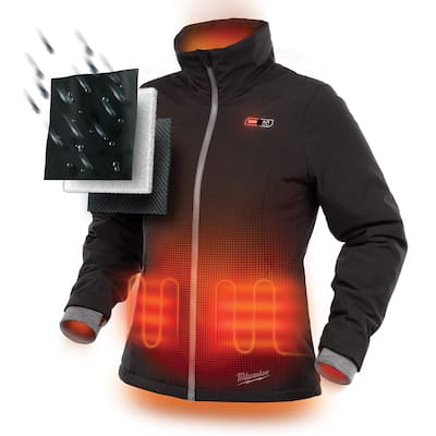 Women's M12 12-Volt Lithium-Ion Cordless Heated Jacket (Jacket Only)