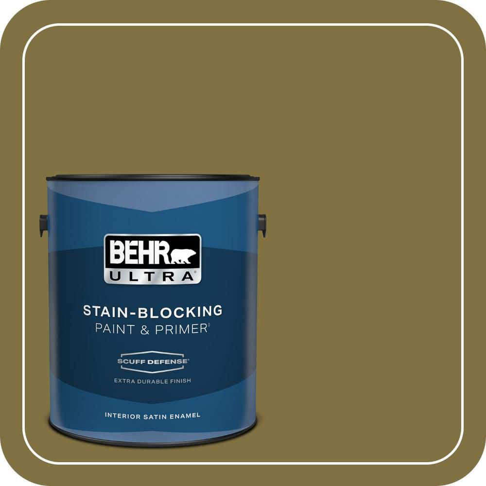 1 gal. #S-H-390 Italian Olive Extra Durable Satin Enamel Interior Paint & Primer price history on PriceWatchPro