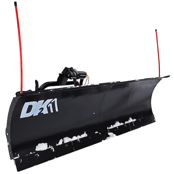 DK2 84 in. x 22 in. Heavy-Duty Universal Mount T-Frame Snow Plow Kit with Winch and Wireless Remote
