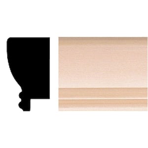 7/8 in. x 1-1/2 in. x 96 in. Hardwood Picture Frame Moulding