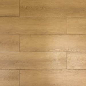 Take Home Sample - Evoke 9.33 in. Hillcrest Tan HDF Waterproof AC5 Click Lock Laminate Wood Flooring