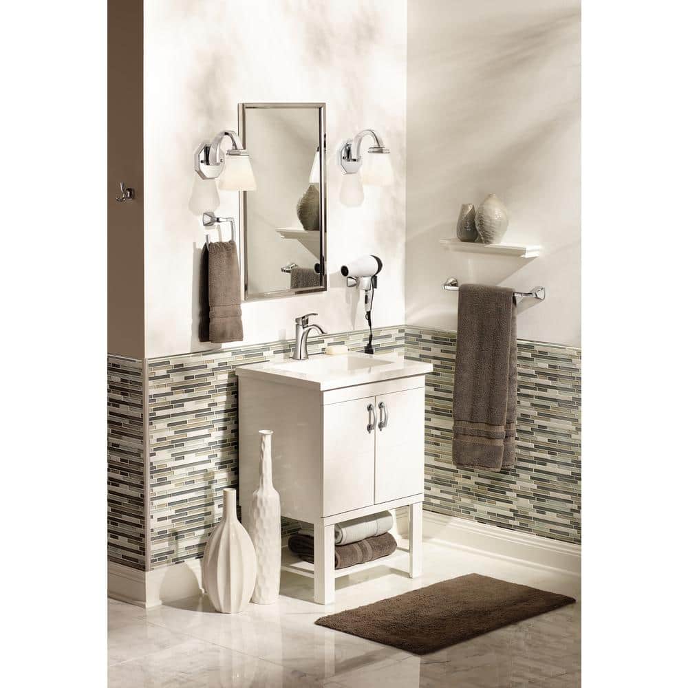 Polished Nickel 18-Inch Wall Mounted Chrome Towel Bar