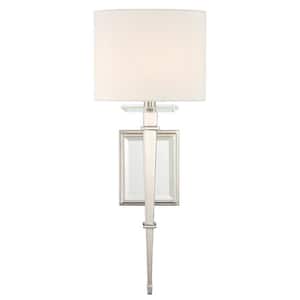 Clifton 1-Light Polished Nickel Sconce