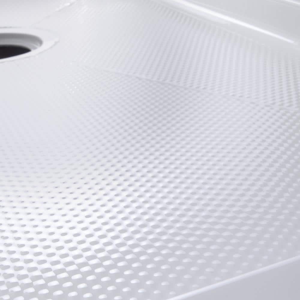 36'' White Acrylic Neo-Angle Shower Base with Center Drain