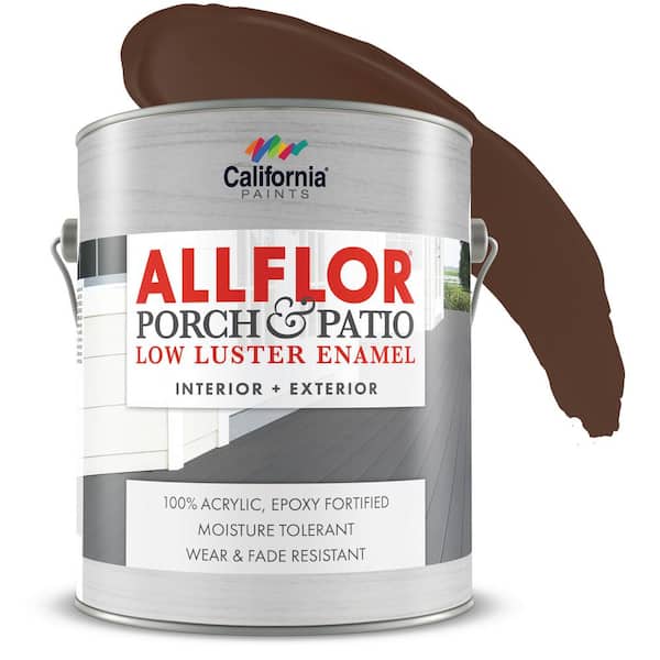 California Paints 1 Gallon Saddle Brown ALLFLOR Porch and Floor Enamel Paint