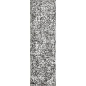 Rhane Alemern Gray 2 ft. x 6 ft. 7 in. Oriental Polypropylene Runner Rug