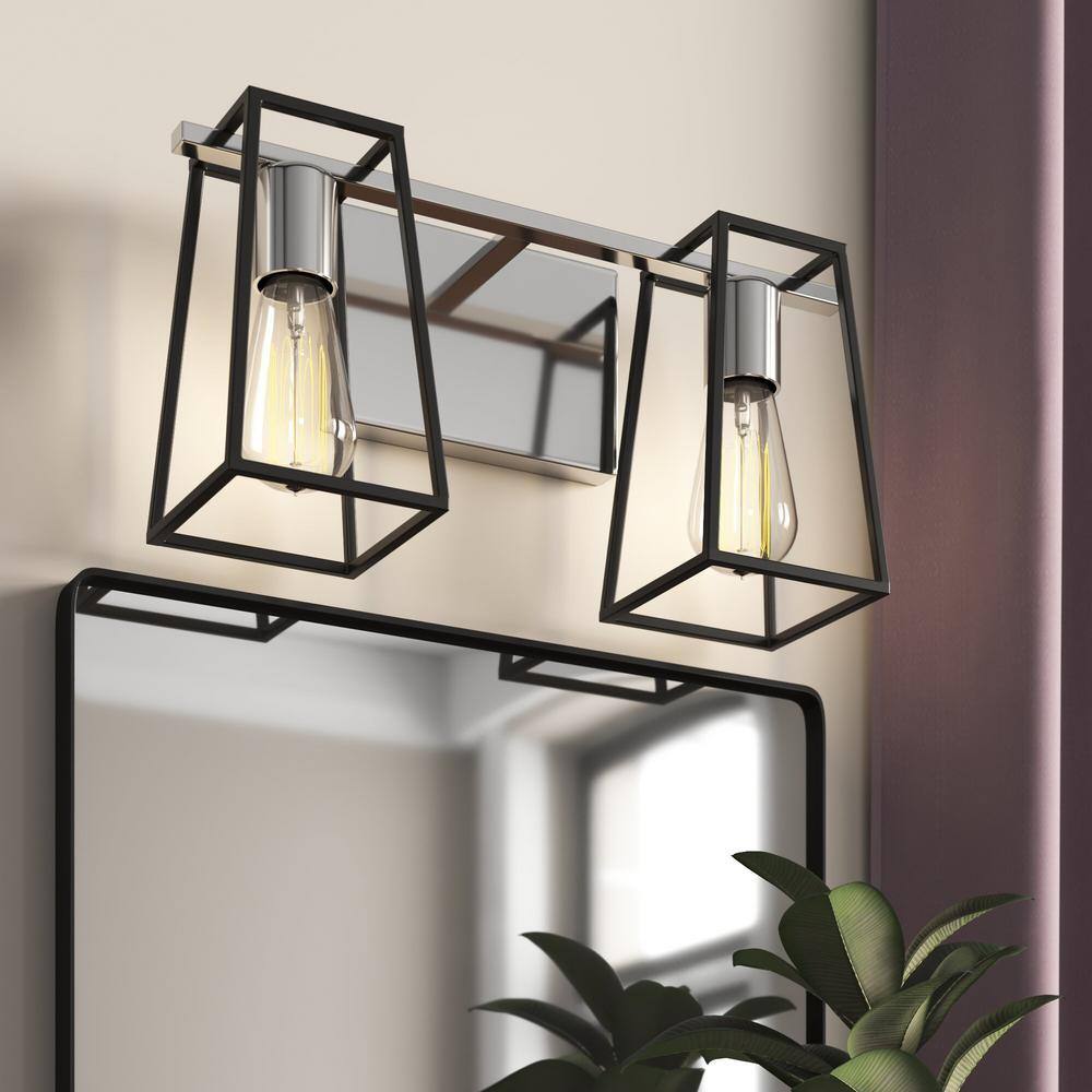 Filmore 16'' Chrome Industrial 2-Light Bath Vanity