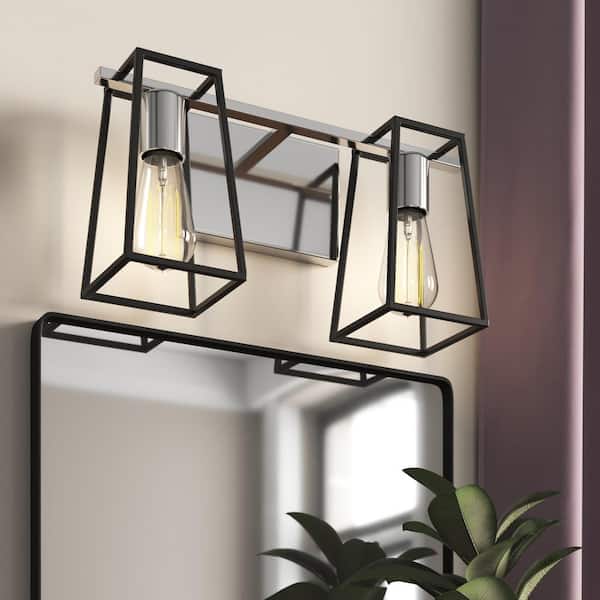 HINKLEY Filmore 16.0 in. 2 Light Chrome Vanity Light