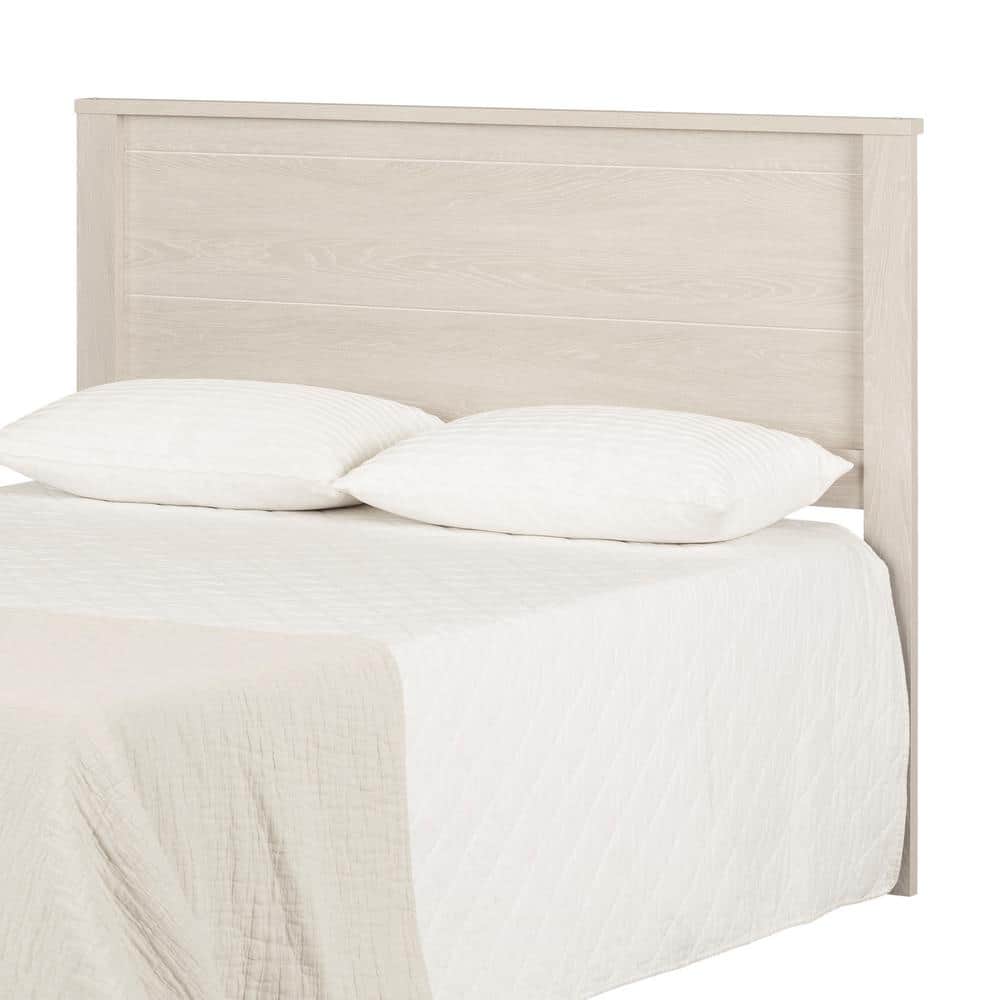Winter Oak Full Panel Headboard with Large Moldings