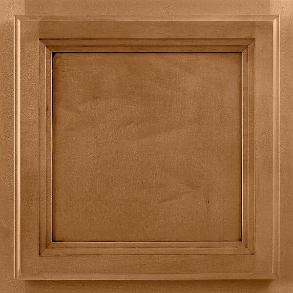 American Woodmark Ashland 13 x 12 6/7 in. Cabinet Door Sample in Mocha Glaze