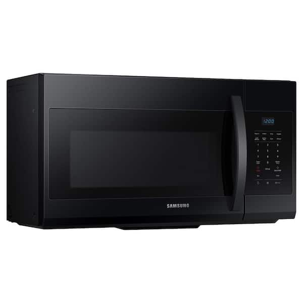 samsung black stainless steel microwave over the range