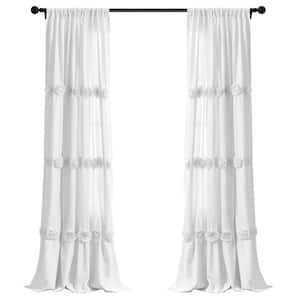 Darla Window Curtain Panel White Single 40X84