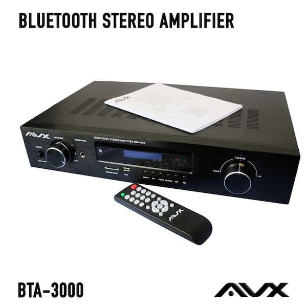 los van Bedrijfsomschrijving Uitstroom AVX Audio Bluetooth Stereo Amplifier-Receiver With Phono Input and FM Tuner  BTA-3000 - The Home Depot
