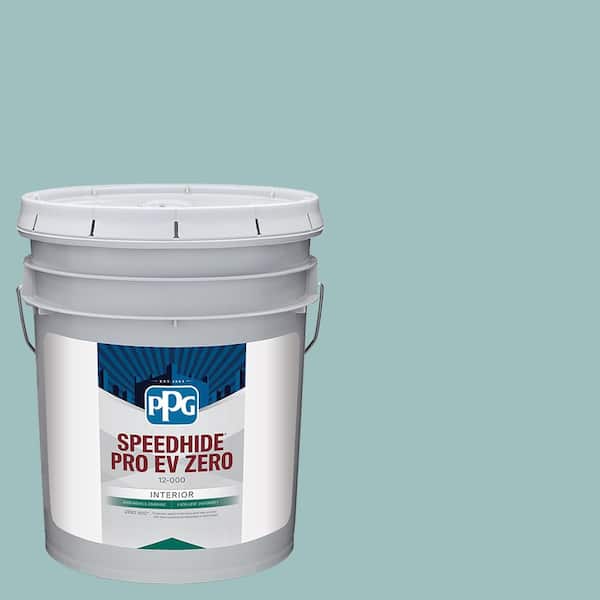 PPG Speedhide Pro EV Zero 5 gal. PPG1146-4 Frosty Glade Semi-Gloss Interior Paint