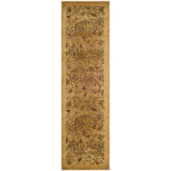 SAFAVIEH Lyndhurst Beige/Multi 2 ft. x 8 ft. Border Runner Rug