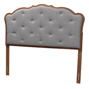 Leandra Gray Queen Upholstered Headboard