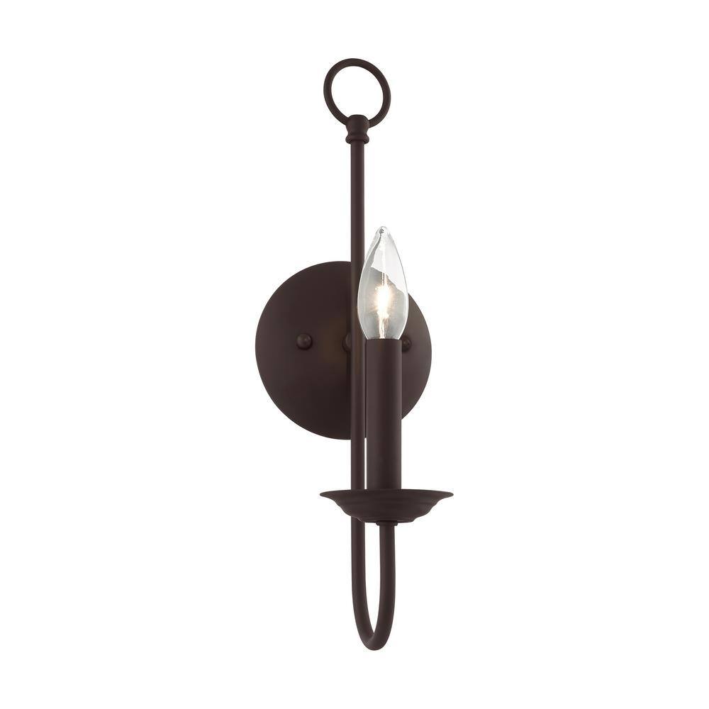 Estate Bronze Dimmable 5" Direct Wired Wall Sconce