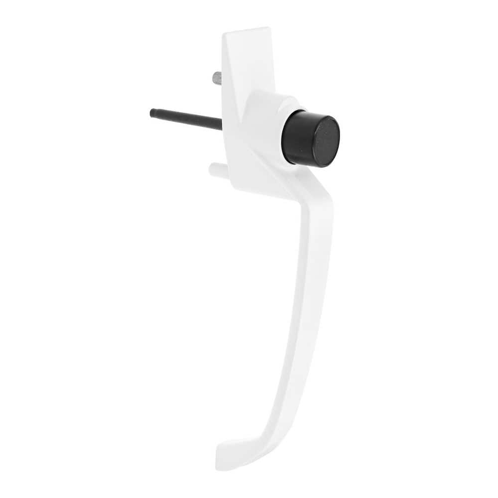Storm & Screen Door Push Button Handle Set w/ Interior Latch 1-1/2 in. Hole Center, Strike & Screws, White (Single Pack) price history on PriceWatchPro