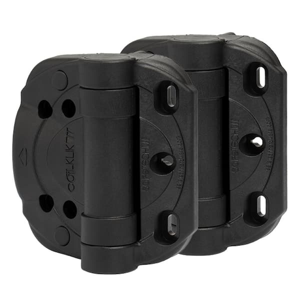 Safetech Heavy Duty Self-Closing Vinyl Fence Gate Hinges ( 2- Pack)