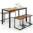 4-Piece Dining Table Set Industrial Kitchen Table  - rated 3 stars from 1 reviews