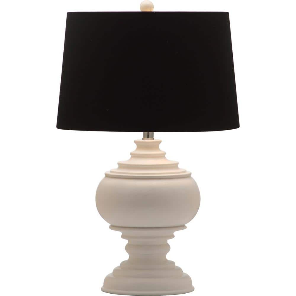 Callaway White and Black Urn Table Lamp Set