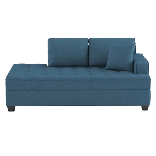 EVERGLADE HOME Lanning Blue Fabric Arm Chair