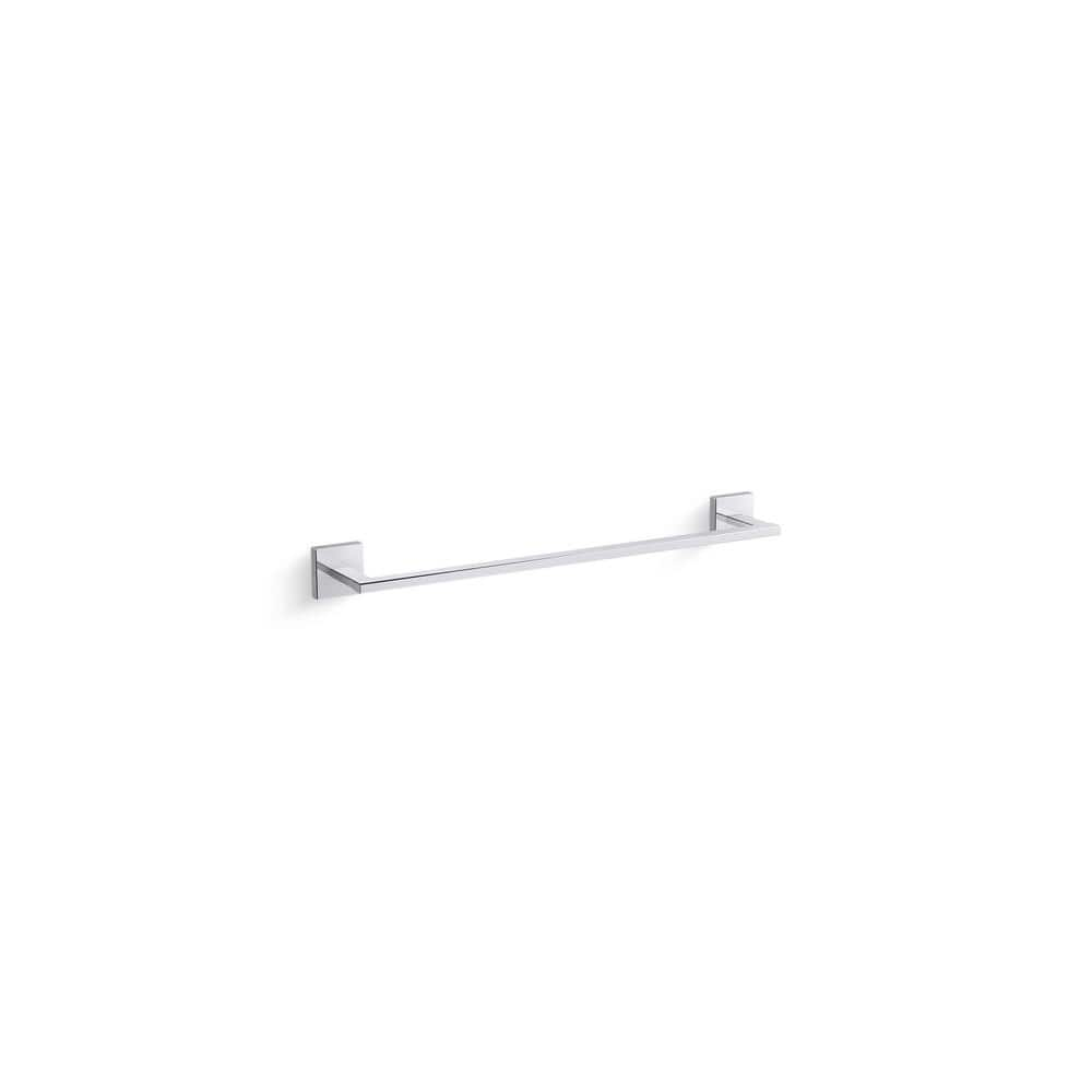 UPC 885612777324 product image for Square 18 in. Wall Mounted Towel Bar in Polished Chrome | upcitemdb.com