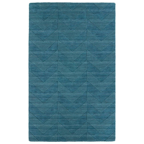 Kaleen Imprints Modern Turquoise 4 ft. x 6 ft. Area Rug