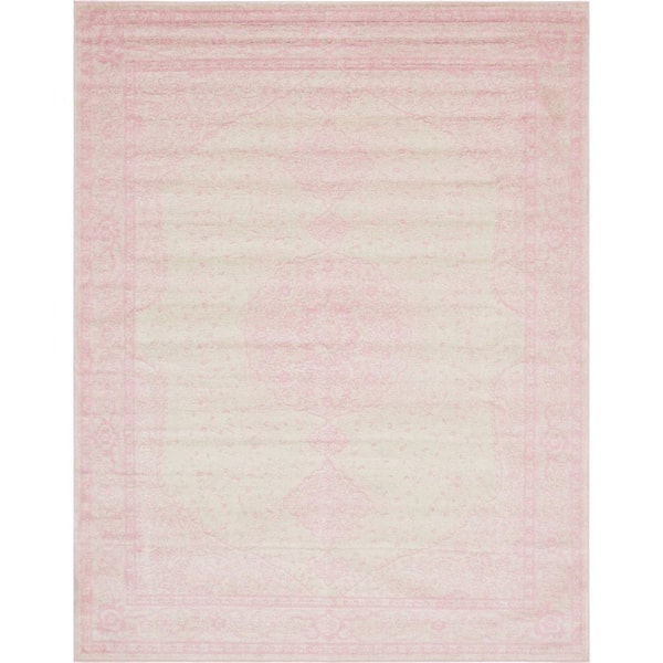 Unique Loom Pink 8 ft. x 10 ft. Bromley Area Rug